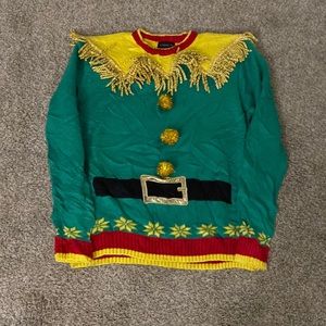 Ugly sweater elf sweater